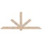 Ekena Millwork Kennewick Smooth Timber Gable Bracket, Douglas Fir, 96"W x 40"H x 1 1/2"D x 5 1/2"F, 10/12 Pitch GBW096X40X0206KEN00SDF - alternate 1